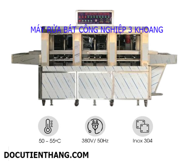 Thanh Ly Máy Rửa Bát Công Nghiệp 3 Khoang