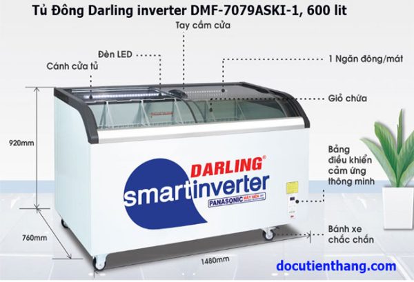 Thanh Ly Tủ Đông Darling Inverter Dmf 7079aski 1