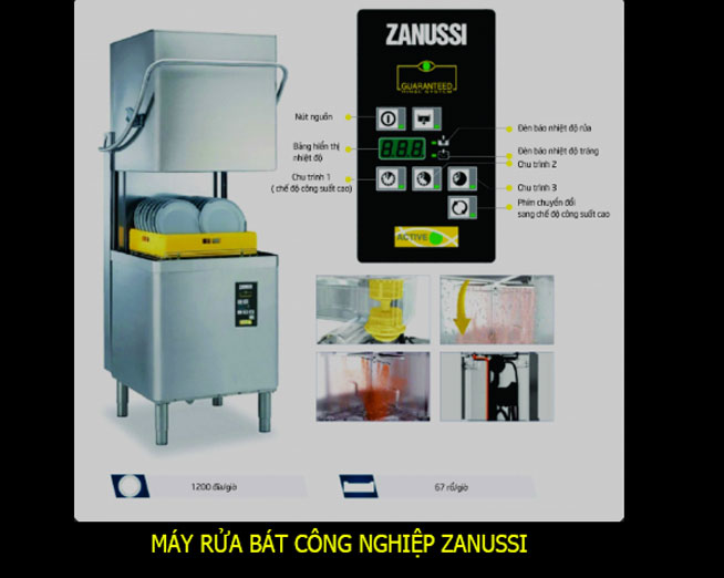 Thanh Ly Máy Rửa Bát Công Nghiệp Zanussi Cu Gia Re