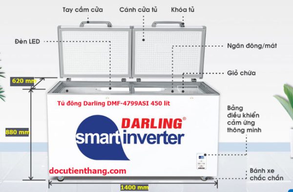 Thanh Lý Tủ đông Darling Dmf 4799asi Inverter 450 Lít