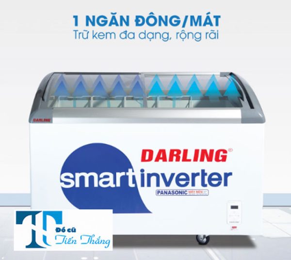 Tủ Kem Darling Inverter 450 Lít Kính Cong Thanh Lý