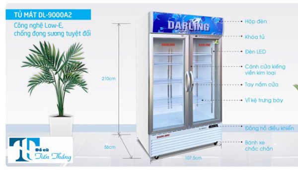 Tủ Mát 2 Cánh Darling Dl 9000a2 830 Lít