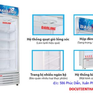 Tủ Mát Darling 360 Lít 1 Cánh Cũ Chính Hãng