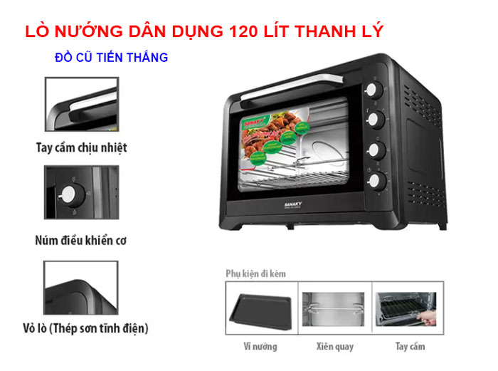 Lò Nướng Dân Dụng 120 Lít Thanh Lý