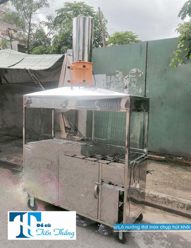 Lò Nướng Thịt Inox Chụp Hút Khói Lò Nướng Thịt Inox Chụp Hút Khói