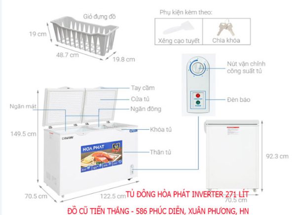 Mua Bán Tủ đông Hòa Phát Inverter 271 Lít Giá Rẻ