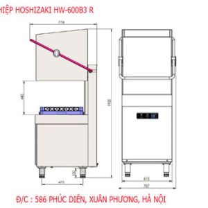 Thanh Ly Máy Rửa Bát Công Nghiệp Hoshizaki Hw 600b3r