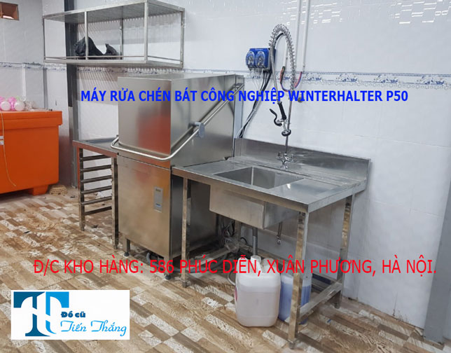 Thanh Ly Máy Rửa Chén Bát Công Nghiệp Winterhalter P50