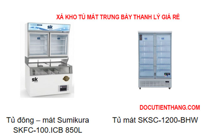 Xả Kho Tủ Mát Trưng Bày Thanh Lý Giá Rẻ