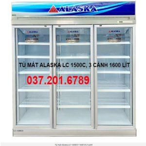 Tủ Mát Alaska 3 Cánh Kính 1600 Lít Cũ