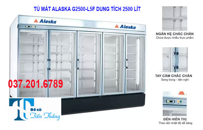 Tủ Mát 5 Cánh Alaska G2500 L5f Tủ Mát 5 Cánh Alaska G2500 L5f