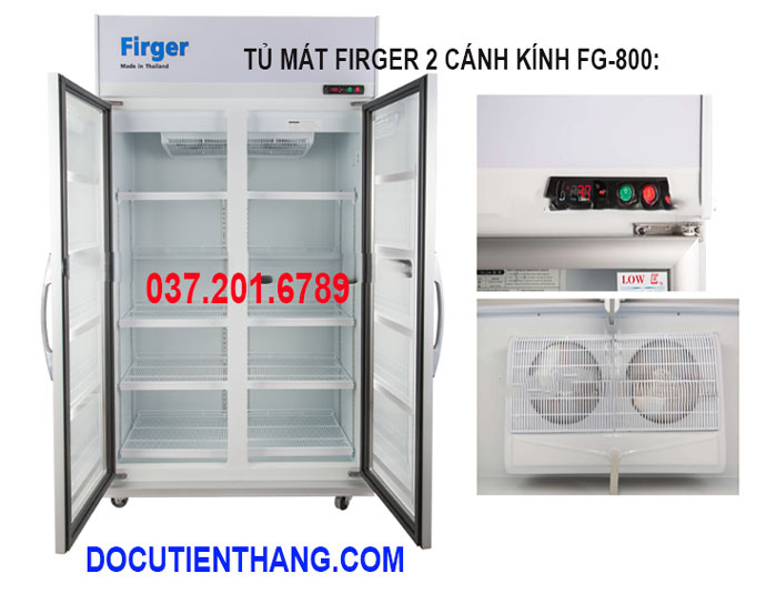 Mua Ban TỦ MÁt Firger 2 CÁnh KÍnh Fg 800