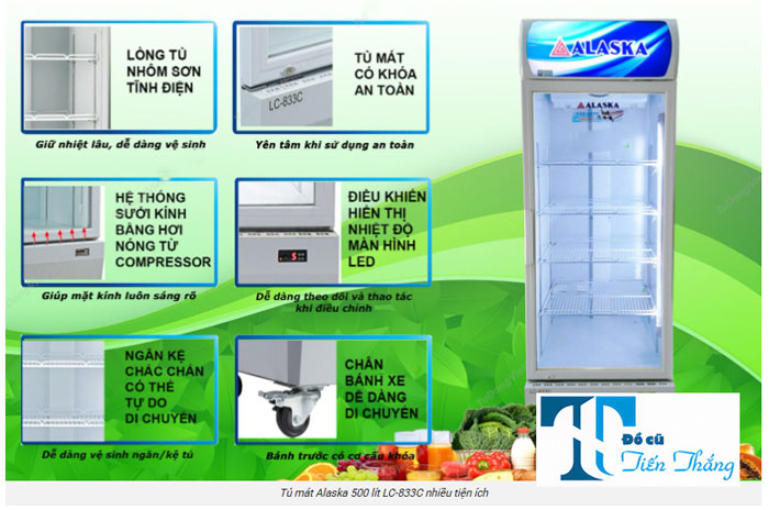 Thanh Lý Tủ Mát 1 Cánh Kính