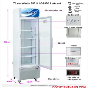 Tủ Mát Alaska 550 Lít Lc 933c Cũ Giá Rẻ