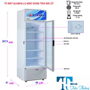 Tủ Mát Alaska Lc 425c 500 Lít Cũ Thanh Lý