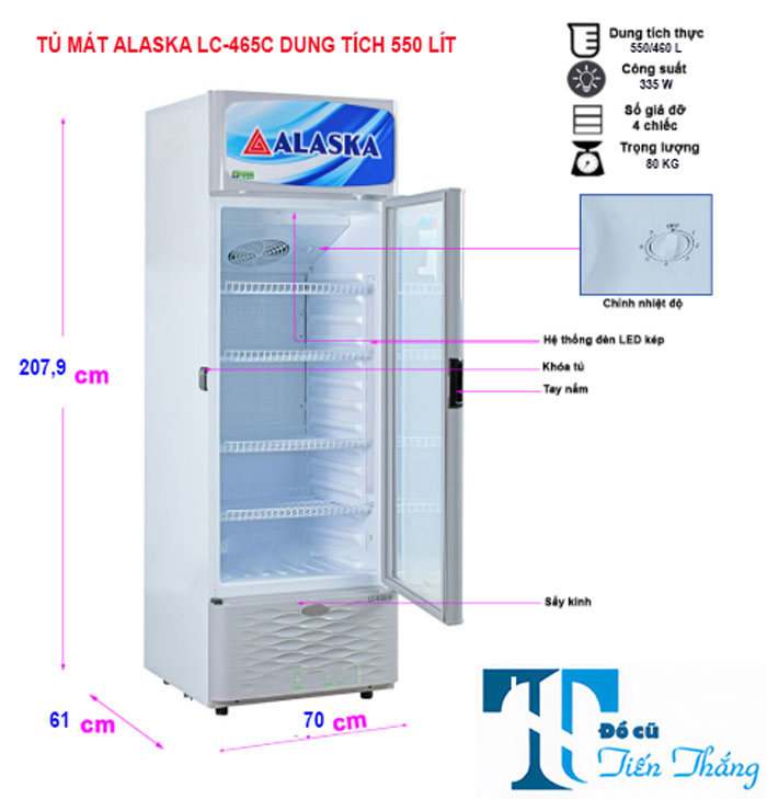 Mua Bán Tủ Mát Alaska Lc 465c 550 Lít Cũ