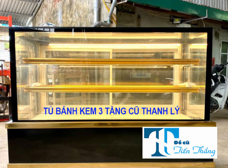 Tủ Bánh Kem 3 Tầng Cũ Thanh Lý