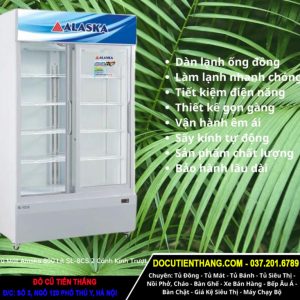 Tủ Mát Alaska 800 Lít Sl 8cs 2 Cánh Kính Lùa