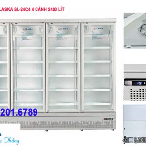 Tủ Mát Alaska Sl 24c4 4 Cánh 2400 Lít