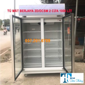 Tủ Mát Berjaya 2 Canh Kinh 1000 Lít
