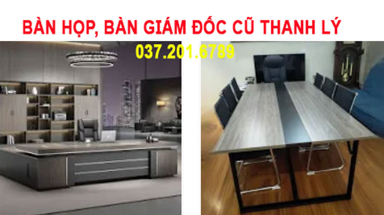 Bàn Họp Bàn Giám Đốc Cũ Thanh Lý