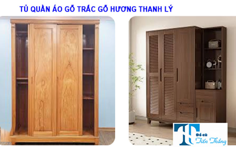 Tủ Quần áo Gỗ Trắc Gỗ Hương Thanh Lý